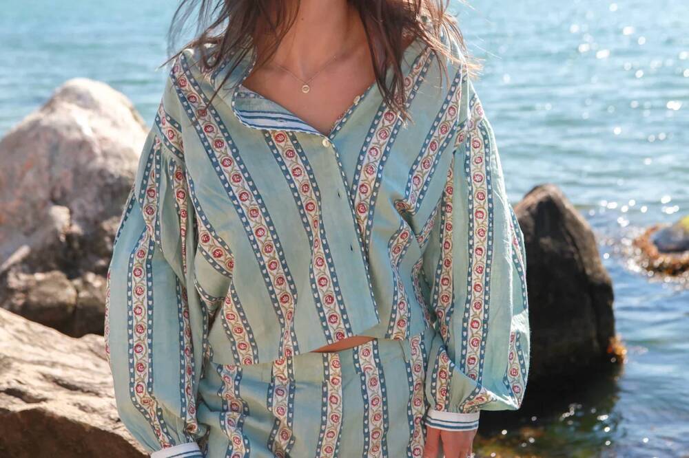 NEW NIBI MTK pia top in antique floral